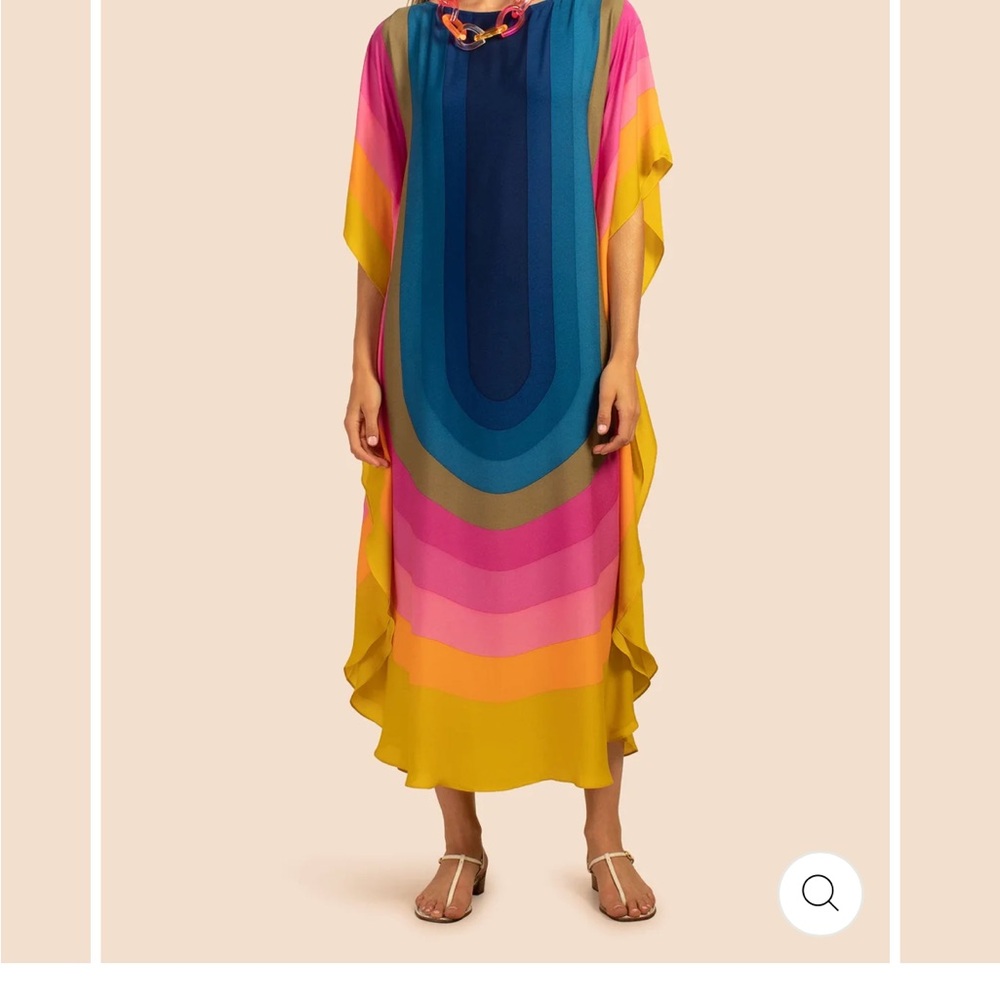 Trina Turk Bright Blue Prism Dress - Picture 7 of 11